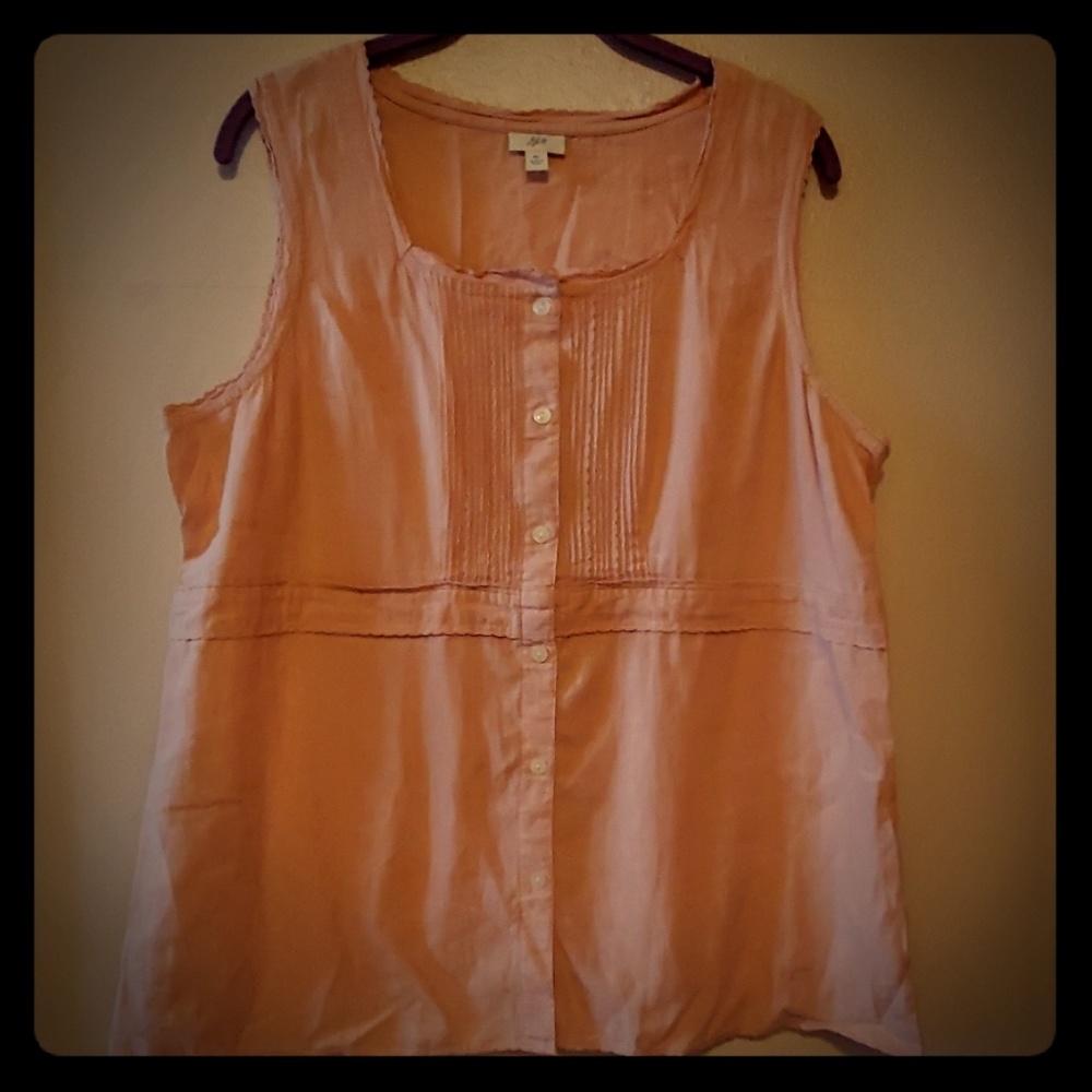 J.Jill button down sleeveless top